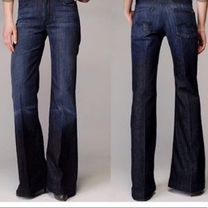 EUC dark wash Ginger wide leg jeans!